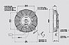 Αξονικός ανεμιστήρας SPAL 12V (Ø209mm)