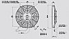 Axial fan SPAL 24V (Ø246mm)