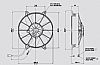 Αξονικός ανεμιστήρας SPAL 24V (Ø278mm)