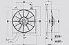 Αξονικός ανεμιστήρας SPAL 24V (Ø310mm)